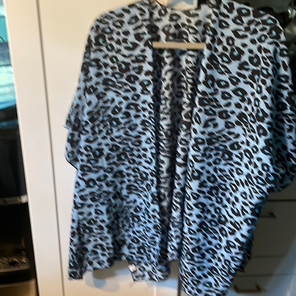 Blue leopard  cover-up